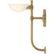 Merit 1 Light 5 inch Heritage Brass Sconce Wall Light