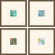 Florals Collection Blue Framed Art