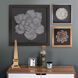 Magnolia Flower Gray Flower with Gold Accents Wood Wall Art