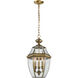 Ashford 3 Light 21 inch Antique Brass Outdoor Pendant, Large