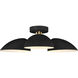 ED Ellen DeGeneres Jane 3 Light 24 inch Midnight Black Semi-Flush Mount Ceiling Light