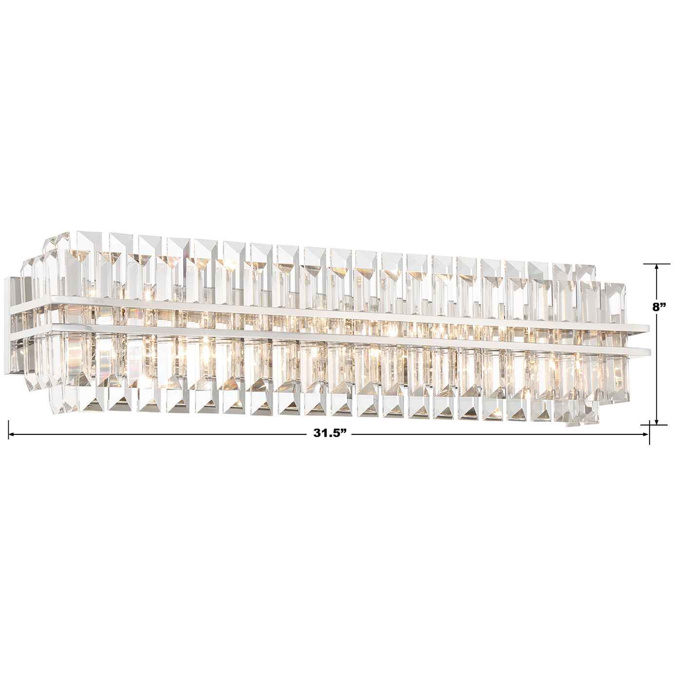 Hayes Sconce Wall Light in Polished Nickel