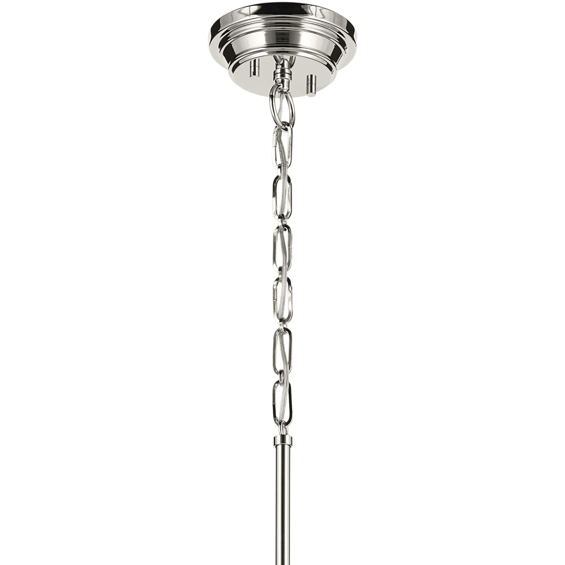 Marsailli 1 Light Polished Nickel Pendant Ceiling Light, Large