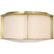 Barbara Barry Phinn LED 13 inch Soft Brass Flush Mount Ceiling Light