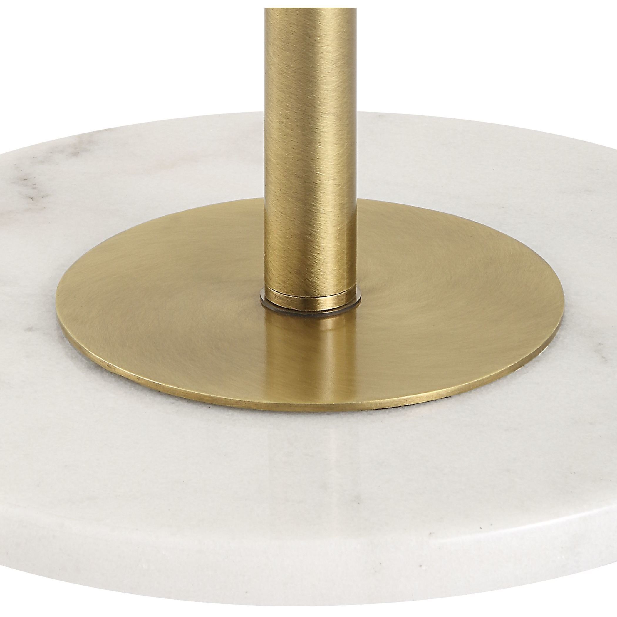 Branch Out 66.5 inch 100.00 watt Antique Brushed Brass and White Marble Floor Lamp Portable Light