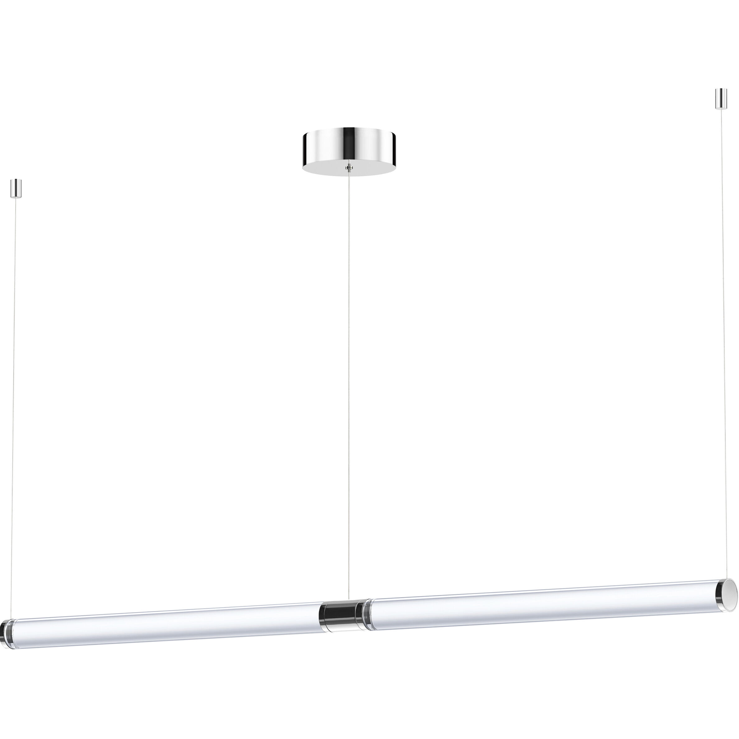 Vanish LED 52 inch Brushed Aluminum Linear Pendant Ceiling Light