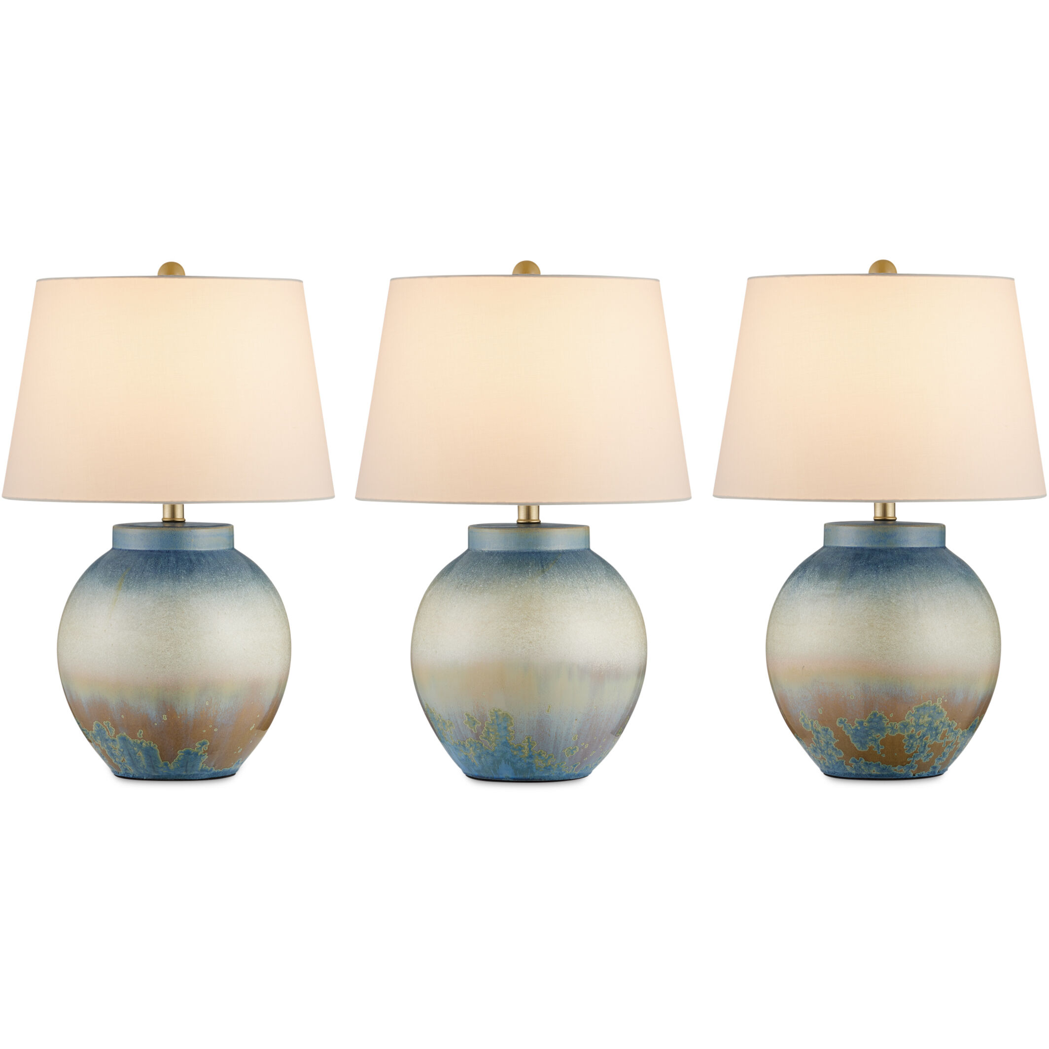 Dawning 23 inch 150.00 watt Yellow/Blue Table Lamp Portable Light