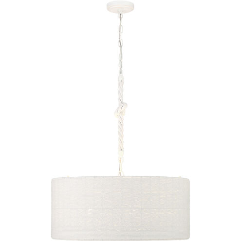 Lodelle 4 Light 24 inch Matte White Pendant Ceiling Light