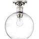 Hansford 1 Light 10 inch Polished Nickel Flush Mount Ceiling Light