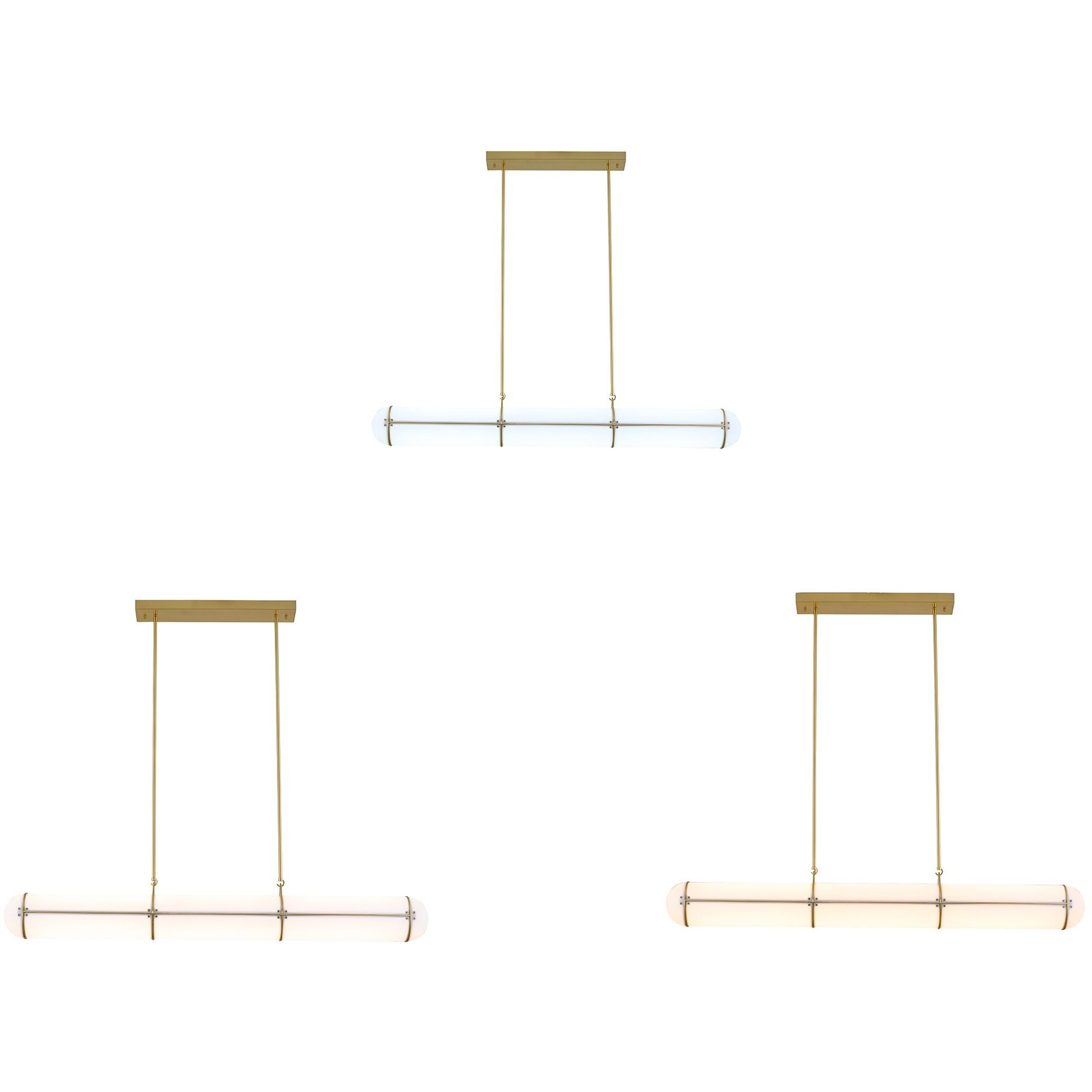 Canada Pendant Ceiling Light in Satin Brass