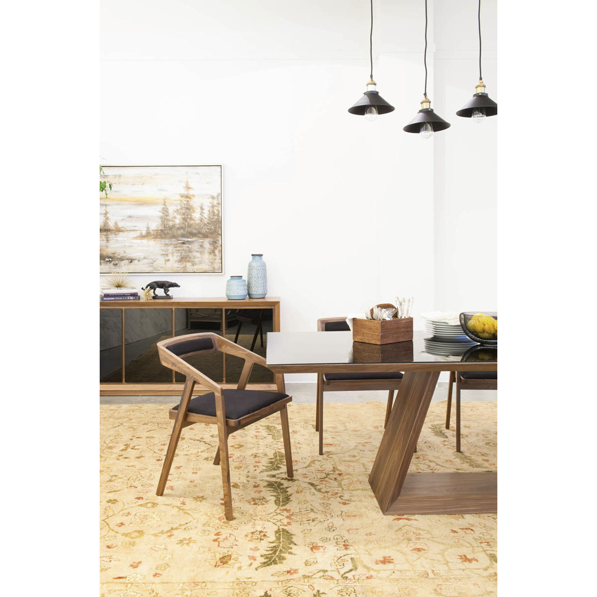 Padma Brown Arm Chair