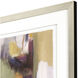 Abstract Green and Gray and Multi and Purple Framed Art