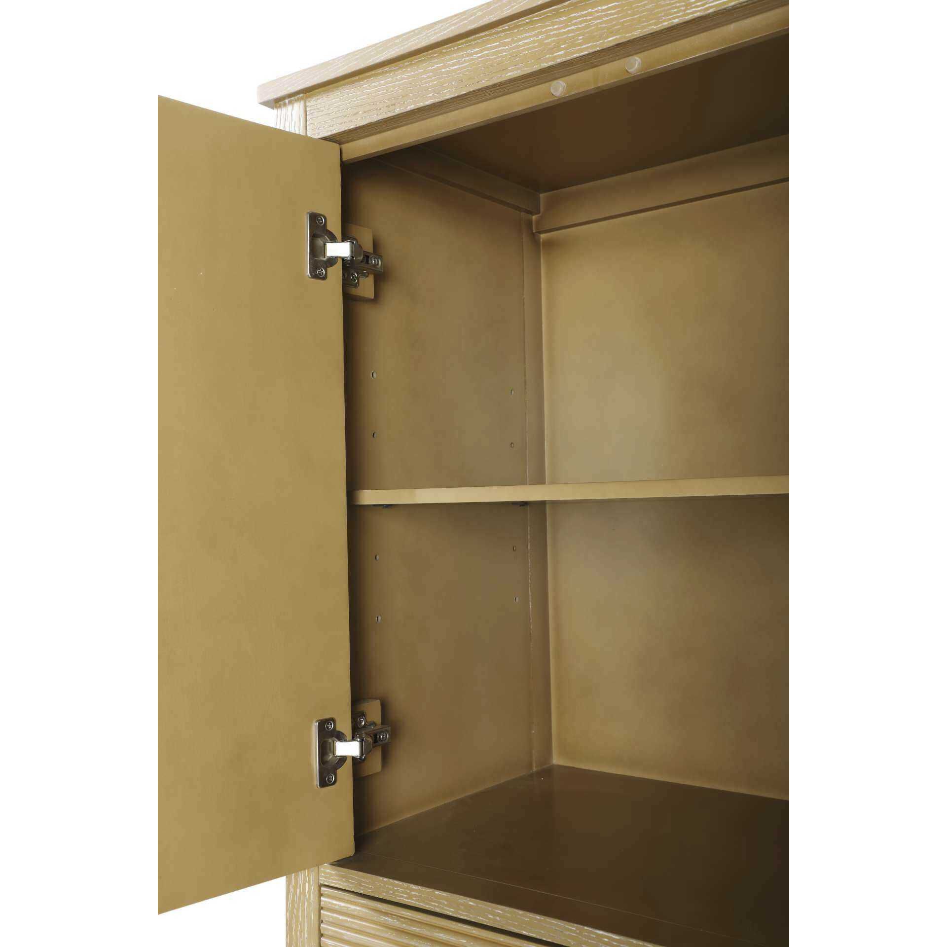 Blakely Linen Oak Bathroom Storage Cabinet