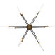 Houdini LED 46.69 inch Black Aged Brass Chandelier Ceiling Light, dweLED