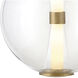 Elin LED 14 inch Lacquered Brass Pendant Ceiling Light