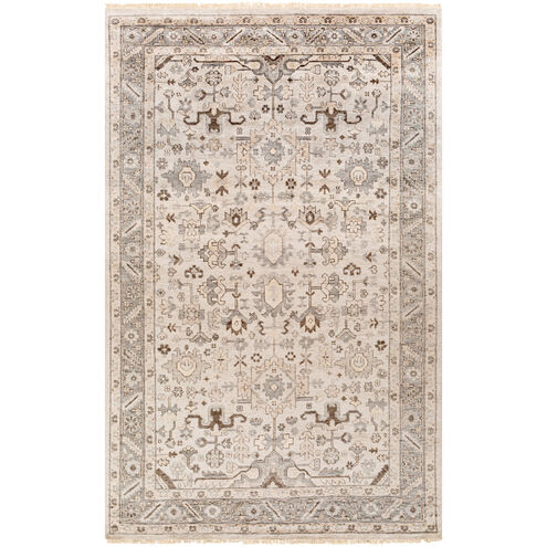 Poppy 108 X 72 inch Light Gray Rug, Rectangle