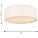 Larson 2 Light 13 inch Matte White Flush Mount Ceiling Light, Small