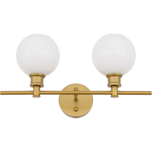 Syracuse 2 Light 19 inch Brass Wall sconce Wall Light