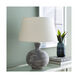 Cross 24 inch 60 watt Medium Gray/White Table Lighting Portable Light