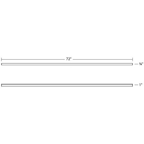 Stix Plus LED 72 inch Bright Satin Aluminum Wall Bar Wall Light