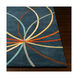 Forum 180 X 144 inch Navy/Burnt Orange/Dark Red/Olive/Dark Brown/Teal Rugs, Rectangle
