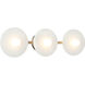Monument 3 Light 24 inch Champagne Gold Wall Sconce Wall Light