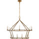 Chapman & Myers Darlana 20 Light 40 inch Gilded Iron Two-Tiered Ring Chandelier Ceiling Light, Large