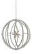 Saltwater 9 Light 34 inch Contemporary Silver Leaf/Seaglass Chandelier Ceiling Light