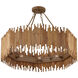 Teahouse 8 Light 32.25 inch Khaki Chandelier Ceiling Light