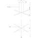 Vega LED 0.75 inch Brushed Nickel Multi Pendant Ceiling Light