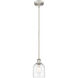 Edison Bella 1 Light 5.5 inch Brushed Satin Nickel Stem Hung Mini Pendant Ceiling Light