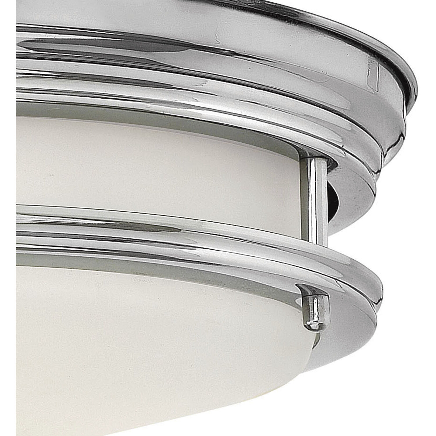 Hadley 2 Light 12 inch Chrome Indoor Flush Mount Ceiling Light in White
