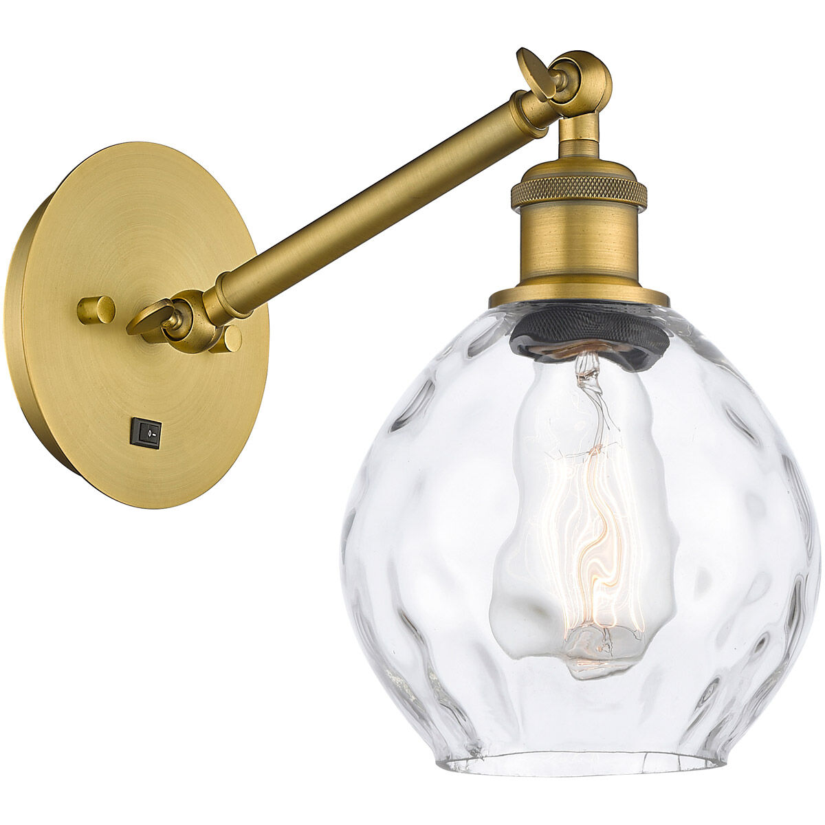 Ballston Waverly 1 Light 6 inch Brushed Brass Sconce Wall Light