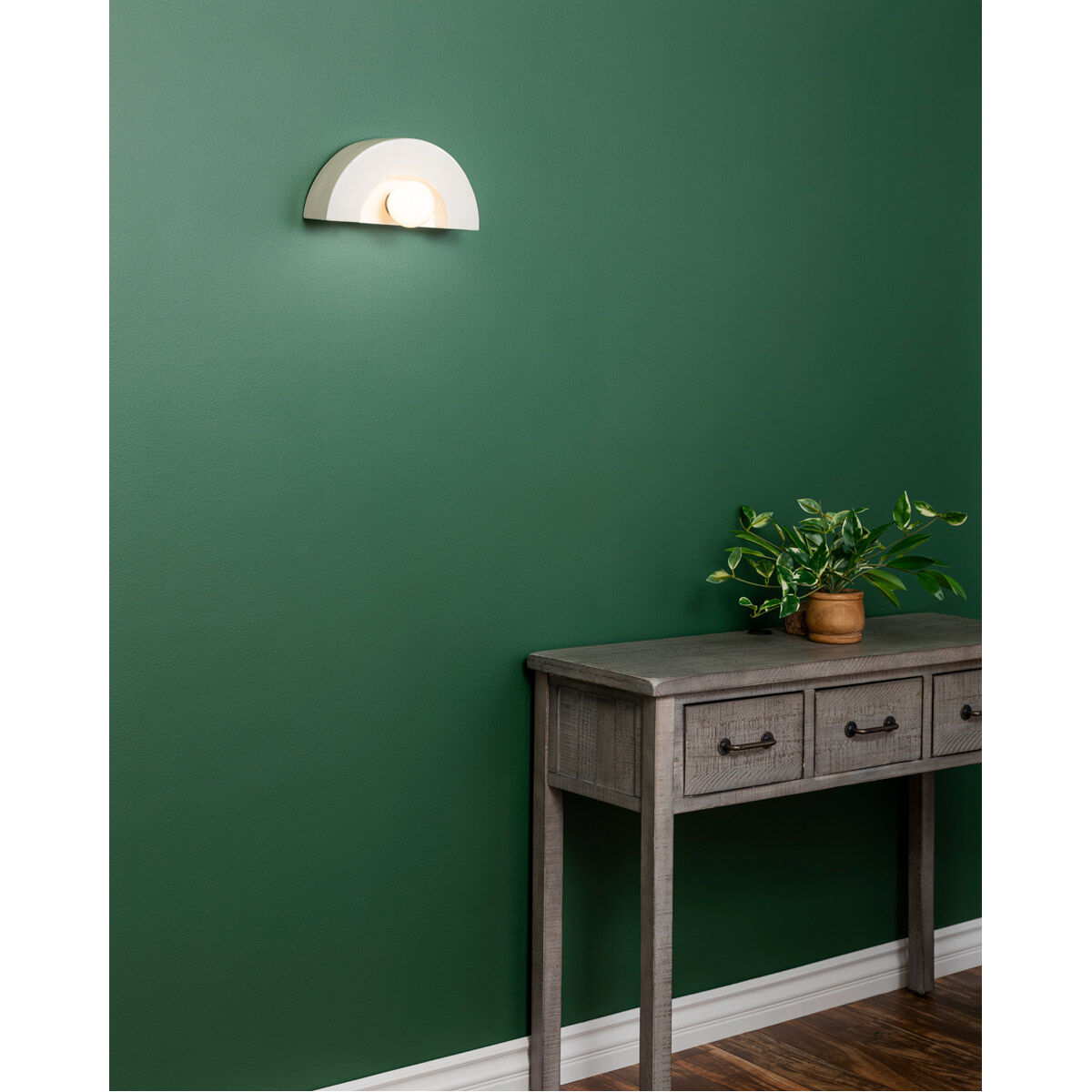 Ambiance Collection 1 Light 12 inch Matte White Wall Sconce Wall Light