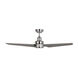 Ruhlmann 52 inch Brushed Steel with Silver ABS Blades Indoor/Outdoor Smart Ceiling Fan