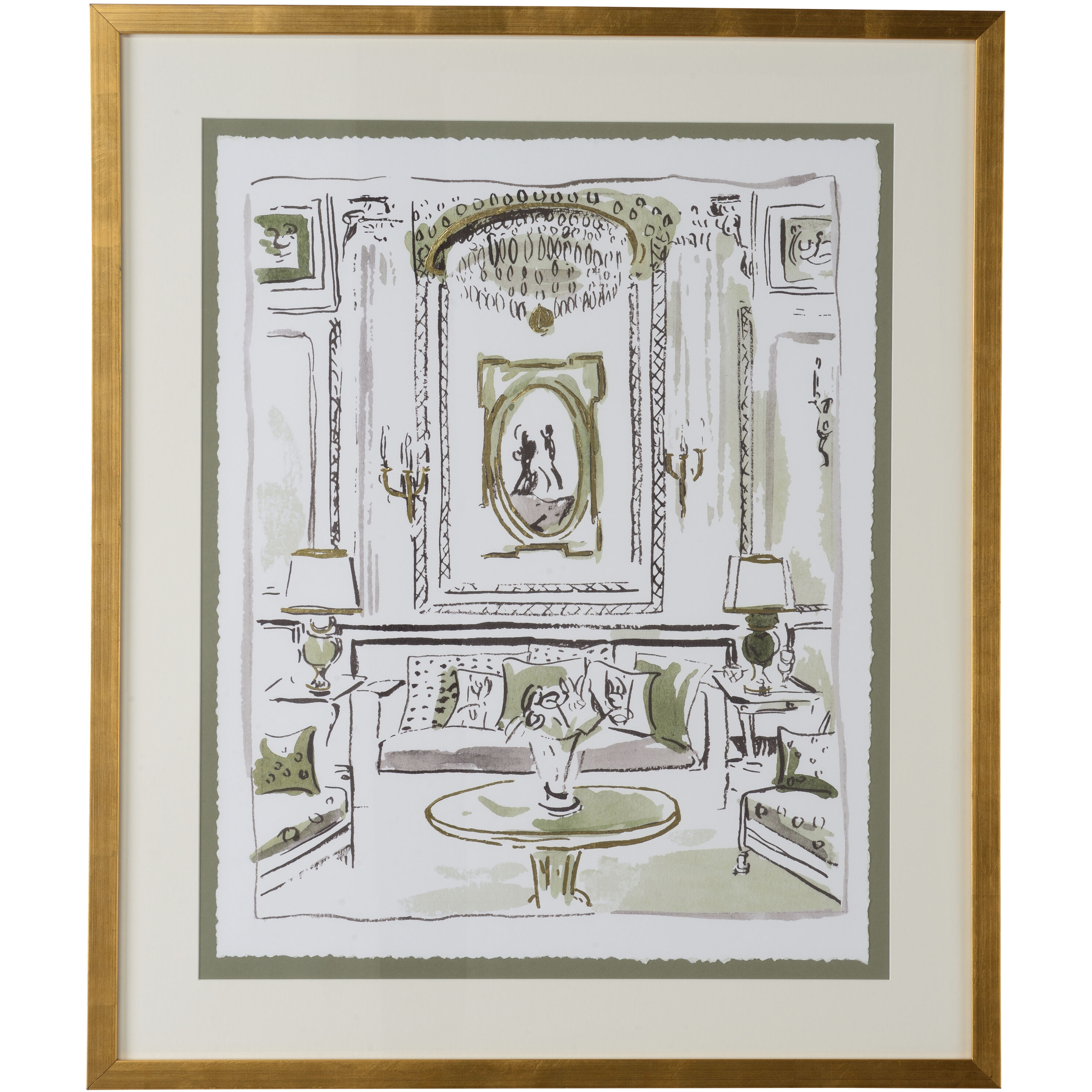 The Vintage Room III 38.75 X 32.75 inch Print