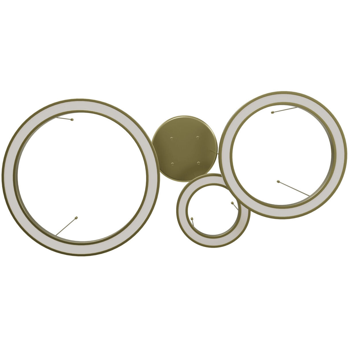 Aria LED 59 inch Polished Brass Multi Port Pendant Ceiling Light