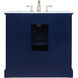 Americana 36 X 21.5 X 35 inch Blue Vanity Sink Set