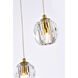 Eren 3 Light 12 inch Gold Pendant Ceiling Light