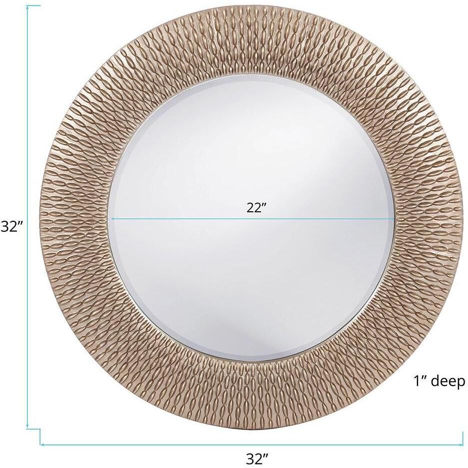 Bergman 32 X 32 inch Silver Leaf Wall Mirror