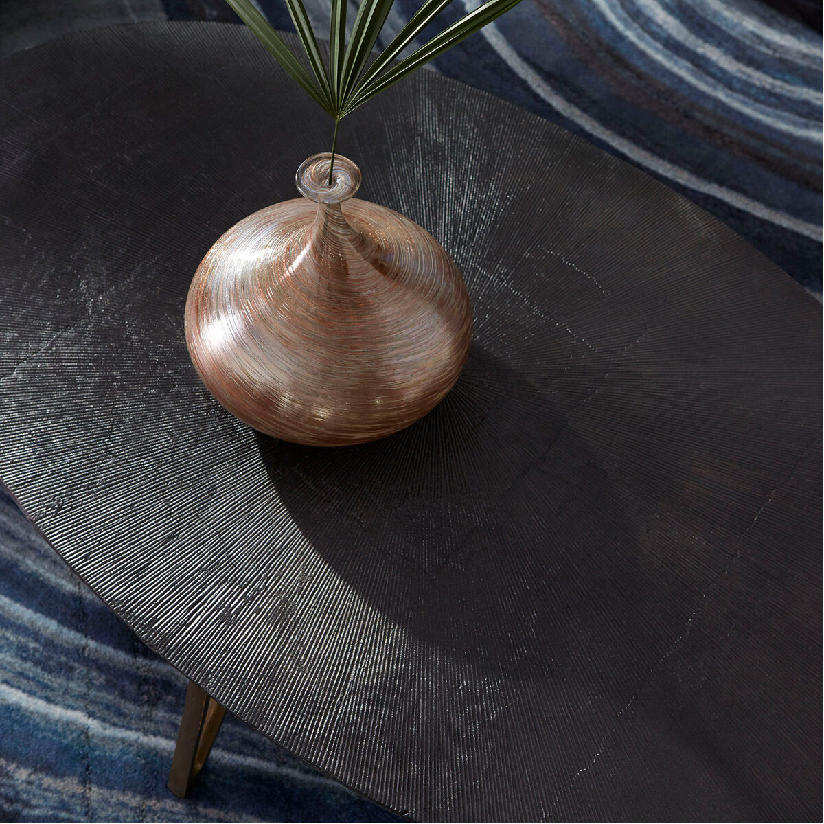 Quartette 57 X 34 inch Bronze And Brass Coffee Table