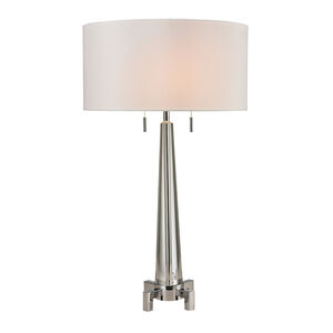 Herkimer 30 inch 60.00 watt Clear with Polished Nickel Table Lamp Portable Light