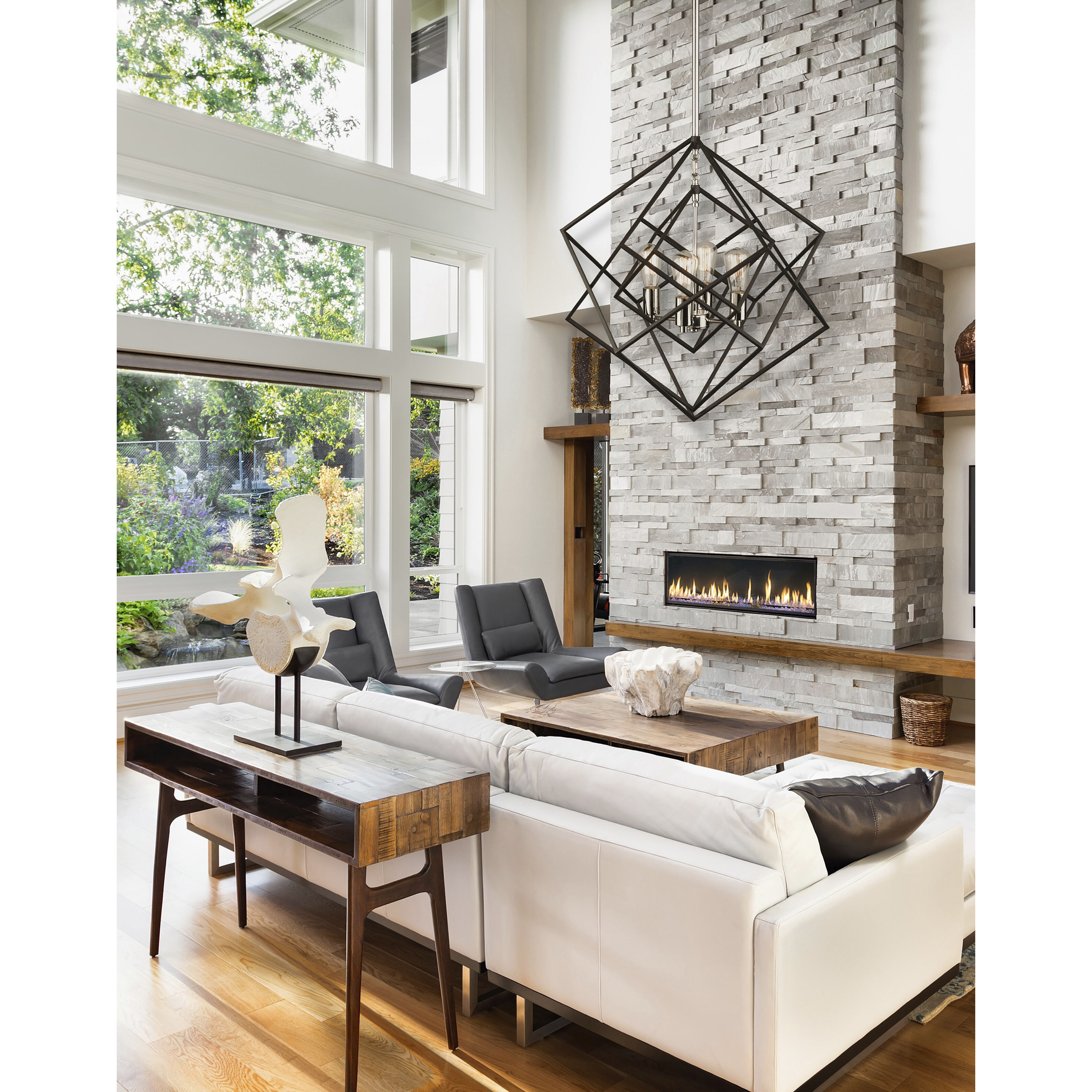 Artistry LED 24 inch Polished Nickel Chandelier Ceiling Light in Polished Brass