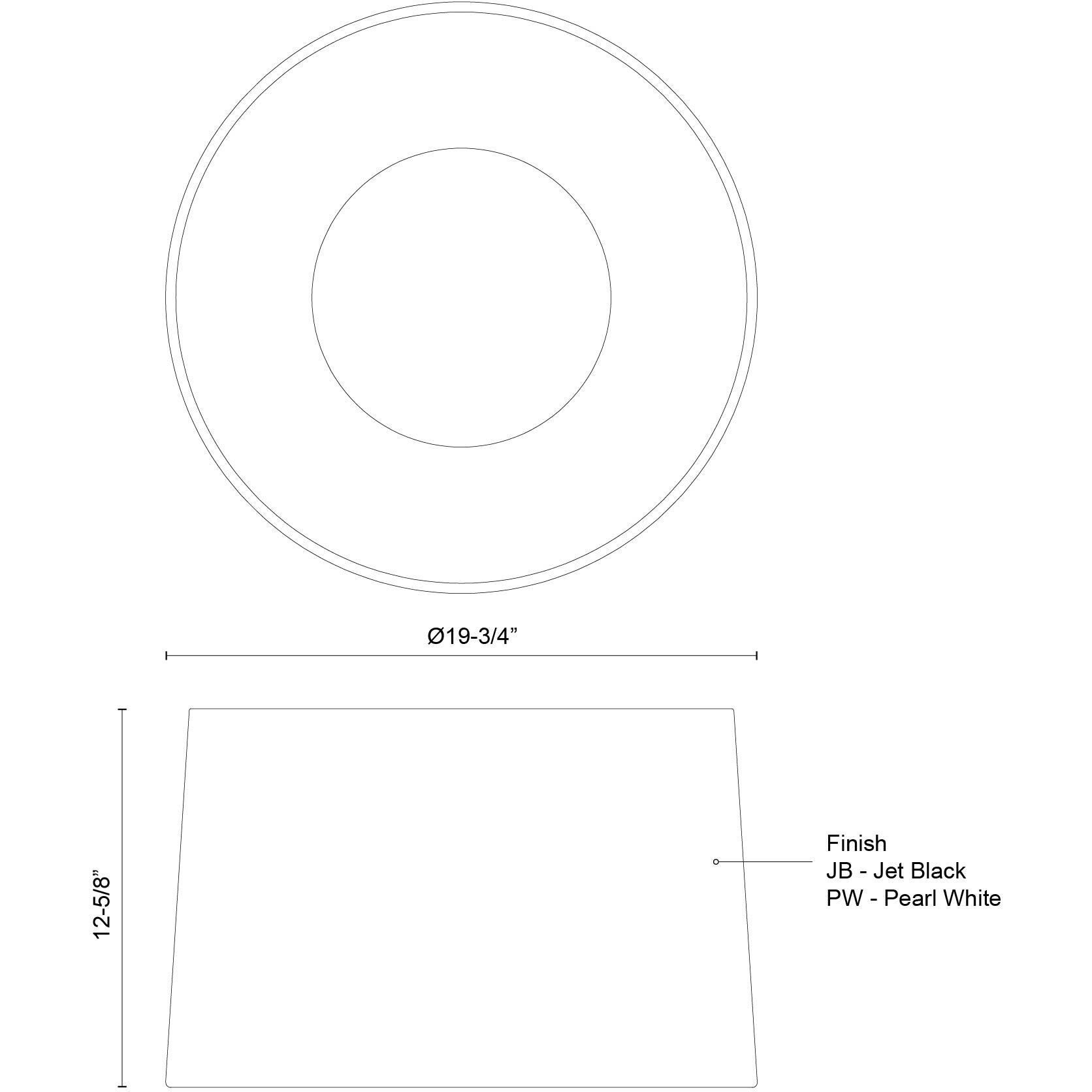 Etta LED 19.75 inch Pearl White Flush Mount Ceiling Light
