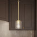 Replay 1 Light 3.88 inch Brushed Gold Mini-Pendant Ceiling Light