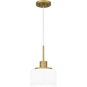 Piccolo 1 Light 8 inch Aged Brass Mini Pendant Ceiling Light, Small