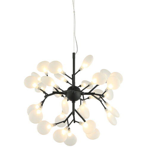 Hydragea Bloom LED 20 inch Matte Black Pendant Ceiling Light