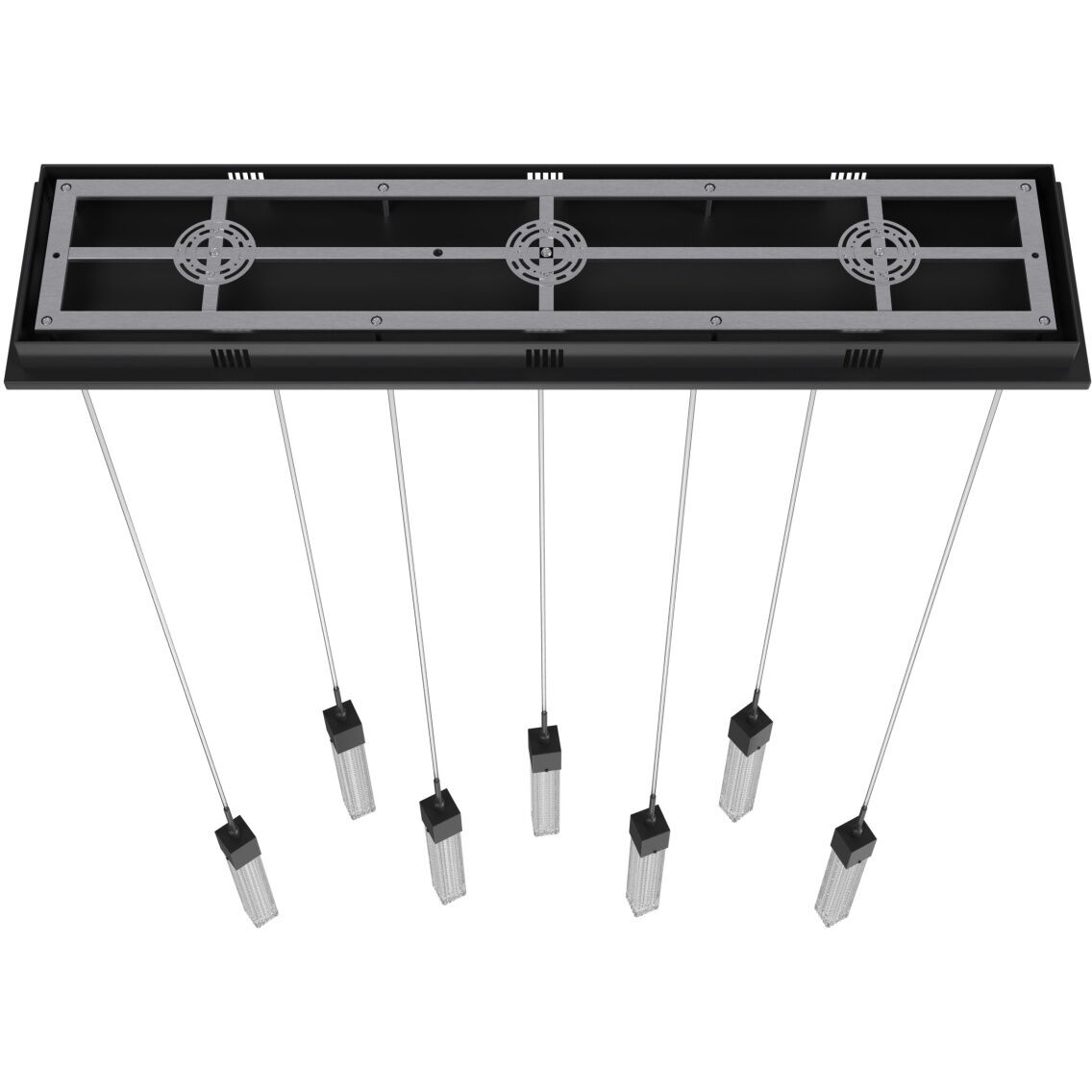 Boa LED 11 inch Black Multi Port Pendant Ceiling Light