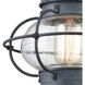 Seward 1 Light 15 inch Aged Zinc Outdoor Sconce