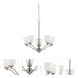 Patton 5 Light 25 inch Brushed Nickel Chandelier Ceiling Light